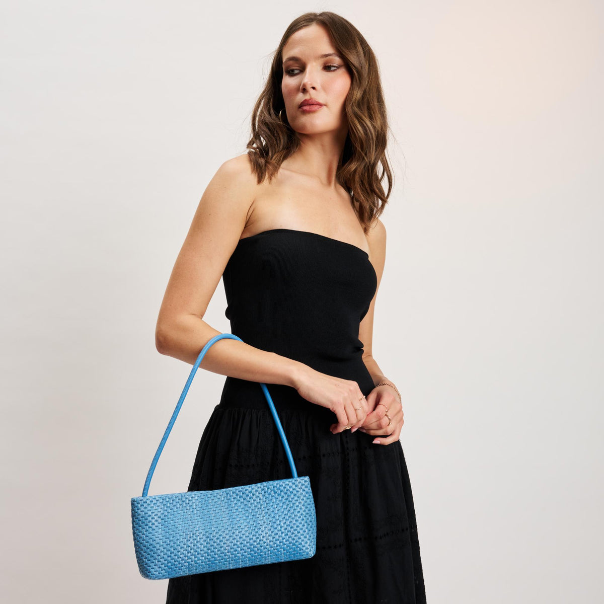 Woman wearing Denim Moda Luxe Lucy - ST Shoulder Bag 842017141976 View 3 | Denim
