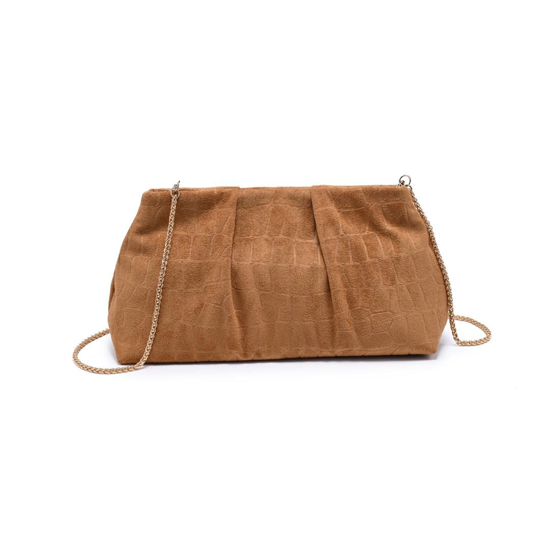 Moda Luxe Elva Croco Clutch 842017142287 View 5 | Tan