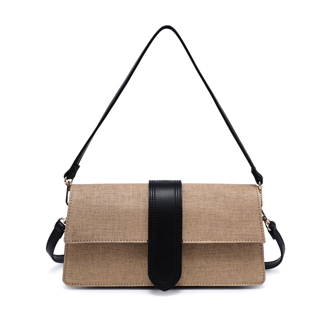 Product Image of Moda Luxe Violet - Straw Crossbody 840611150820 View 5 | Natural Black