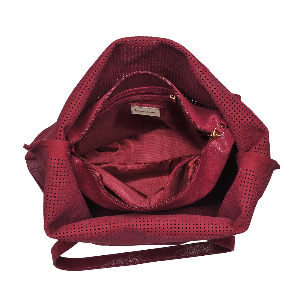 Product Image of Moda Luxe Stella Tote 842017115366 View 4 | Burgundy