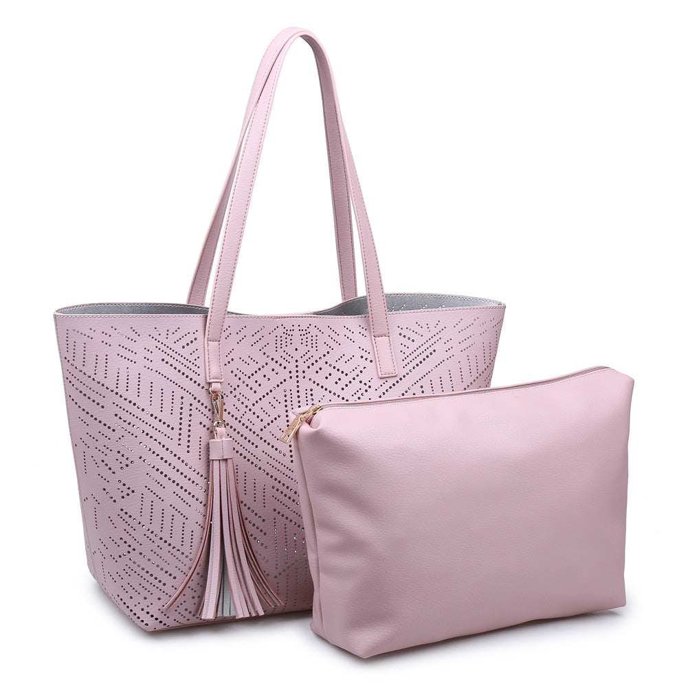 Product Image of Moda Luxe Wanderlust Tote 842017110965 View 5 | Blush