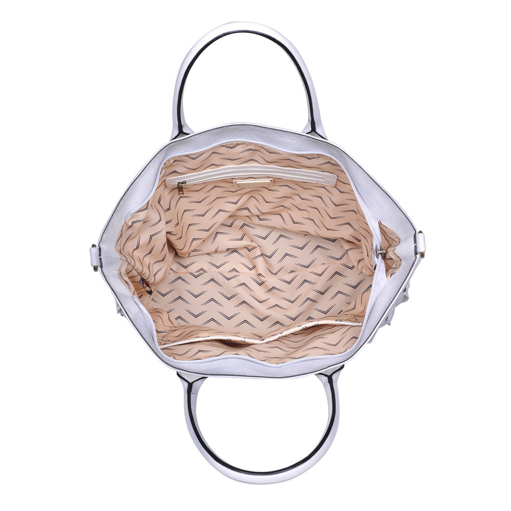 Product Image of Moda Luxe Rosa Satchel 842017119289 View 4 | White