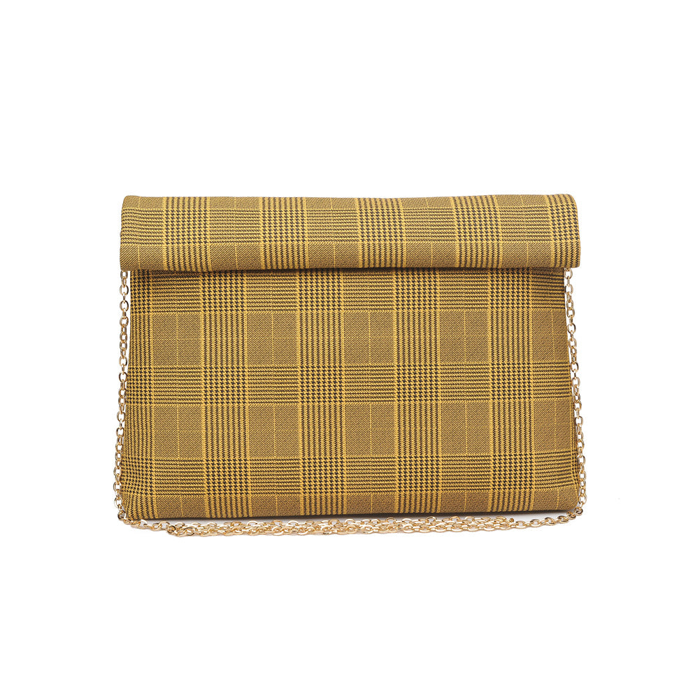 Product Image of Moda Luxe Heather Clutch 842017116677 View 5 | Mustard