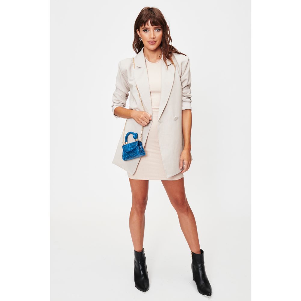 Woman wearing Blue Multi Moda Luxe Anna Crossbody 842017128496 View 3 | Blue Multi