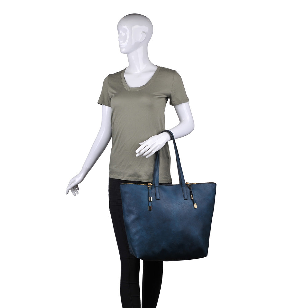 Product Image of Moda Luxe South Hampton Pebble Tote 842017117360 View 5 | Teal