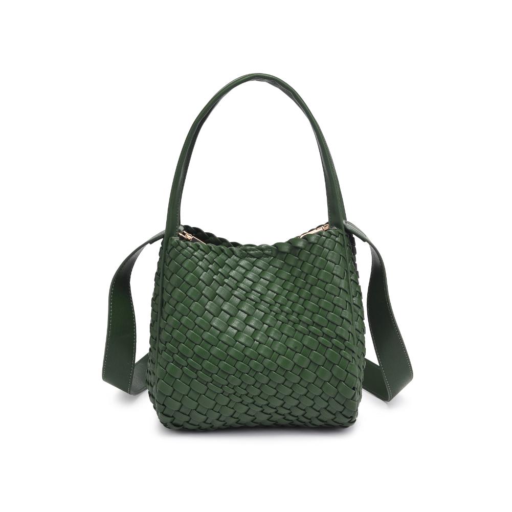 Woman wearing Forest Moda Luxe Roxy Crossbody 842017136286 View 7 | Forest