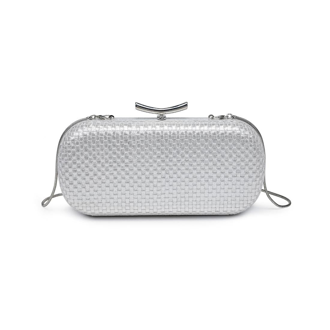 Product Image of Moda Luxe Victoria Evening Bag 842017139454 View 7 | Silver