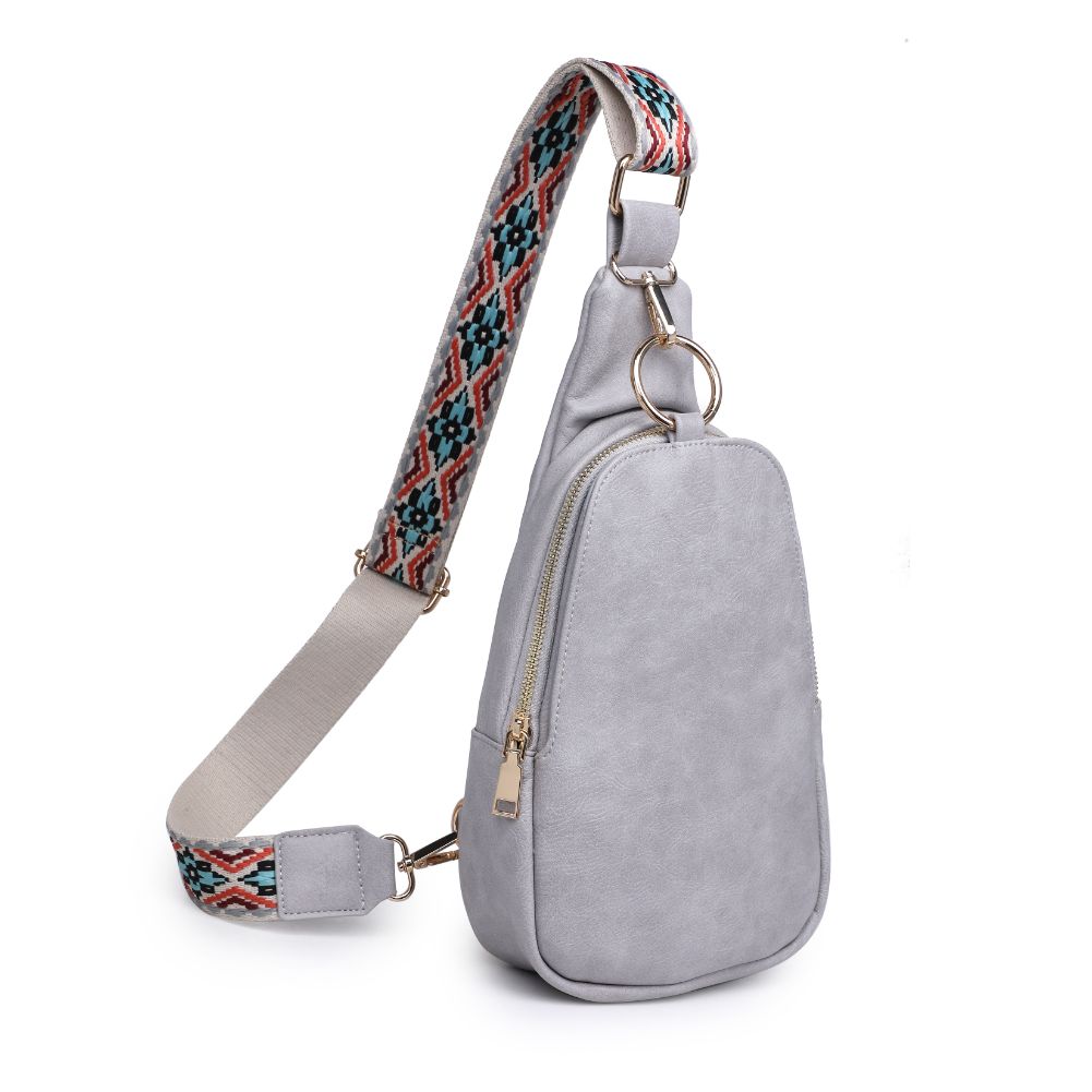 Moda Luxe Regina Sling Backpack 842017129554 View 6 | Grey