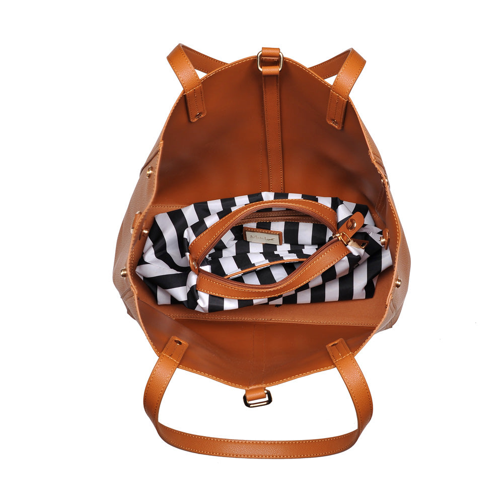 Product Image of Moda Luxe Josephine Satchel 842017116868 View 4 | Tan