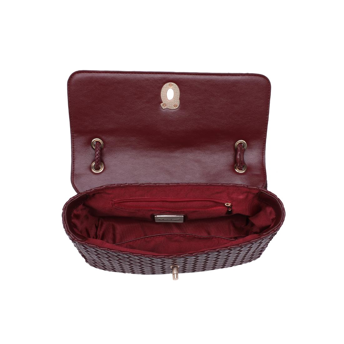 Moda Luxe Annabelle Shoulder Bag 842017143376 View 8 | Burgundy