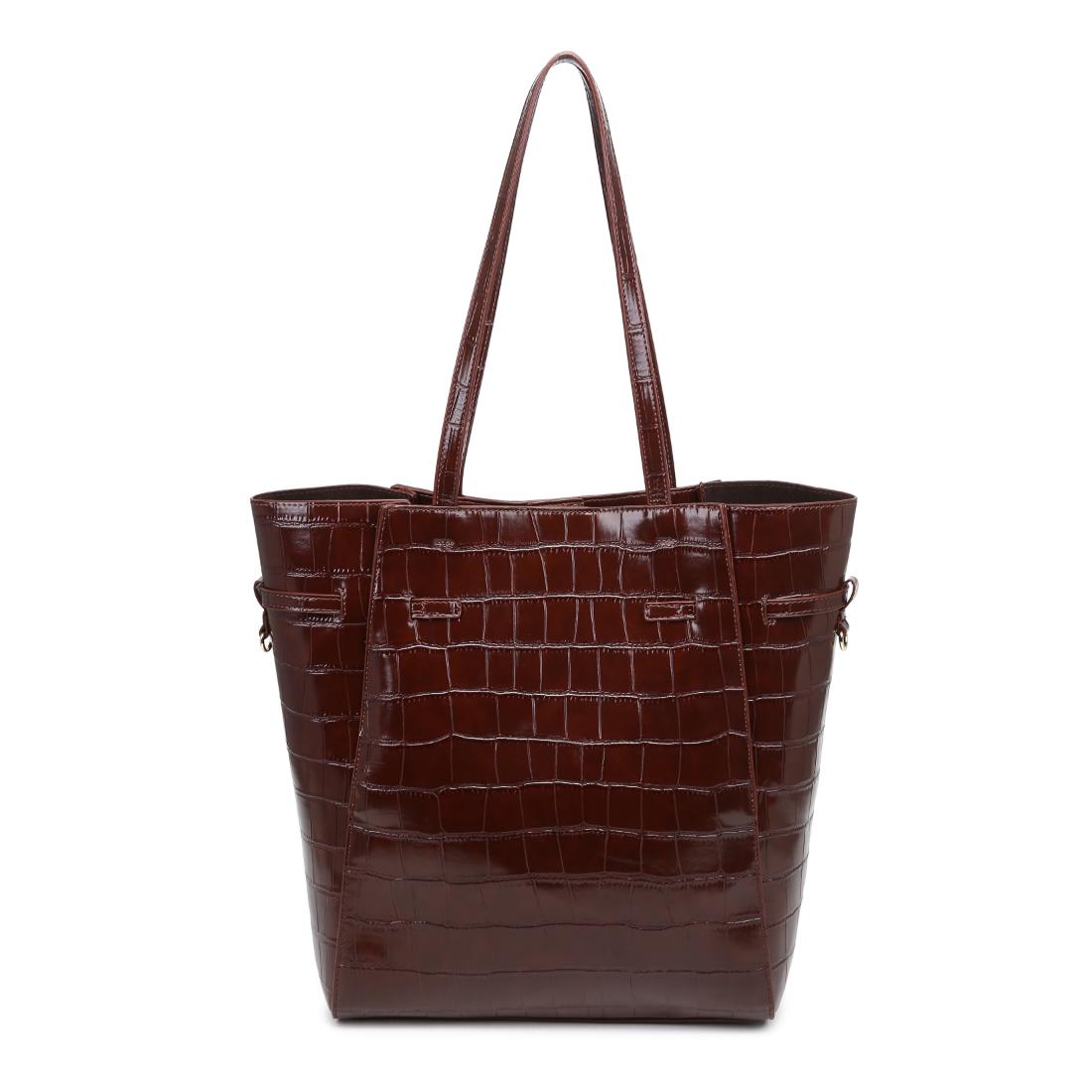 Product Image of Moda Luxe Athena Bucket 842017139829 View 3 | Chocolate