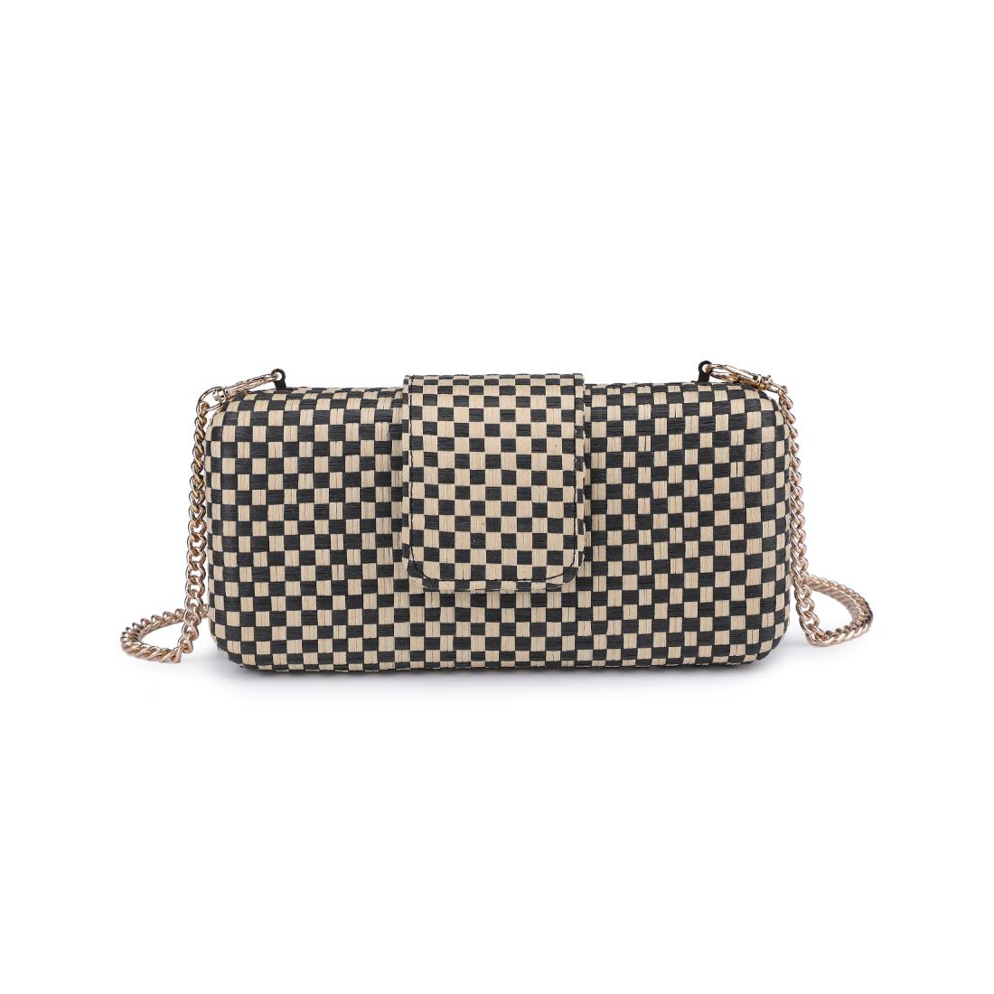 Woman wearing Black Natural Moda Luxe Sylvi Evening Bag 842017138211 View 5 | Black Natural