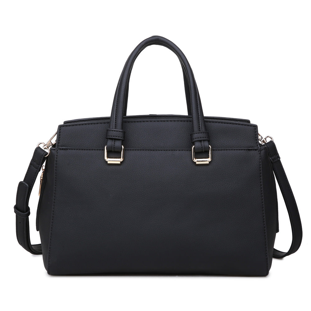 Product Image of Moda Luxe Boston Satchel 842017115694 View 1 | Black