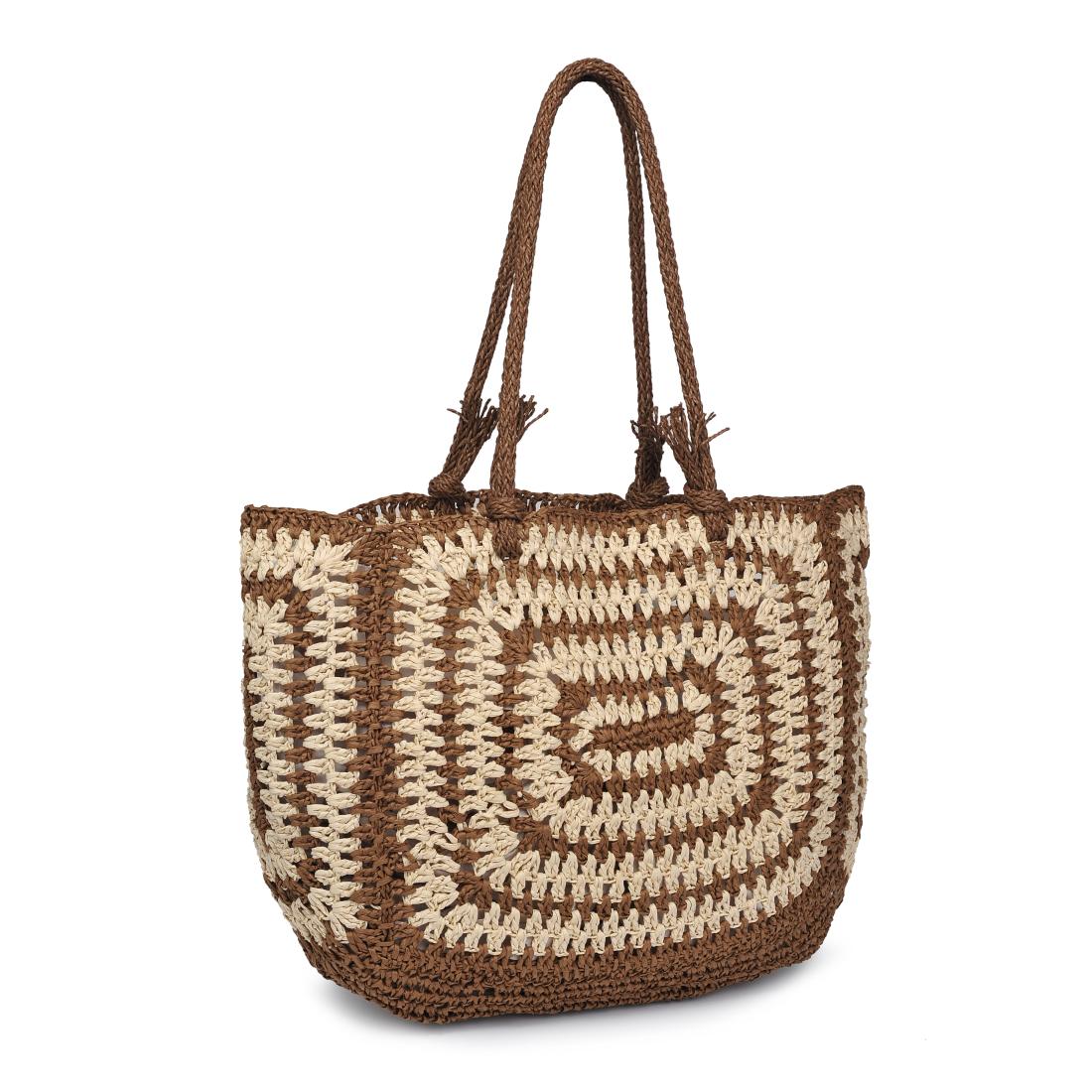 Woman wearing Brown Natural Moda Luxe Isla Tote 842017137665 View 6 | Brown Natural