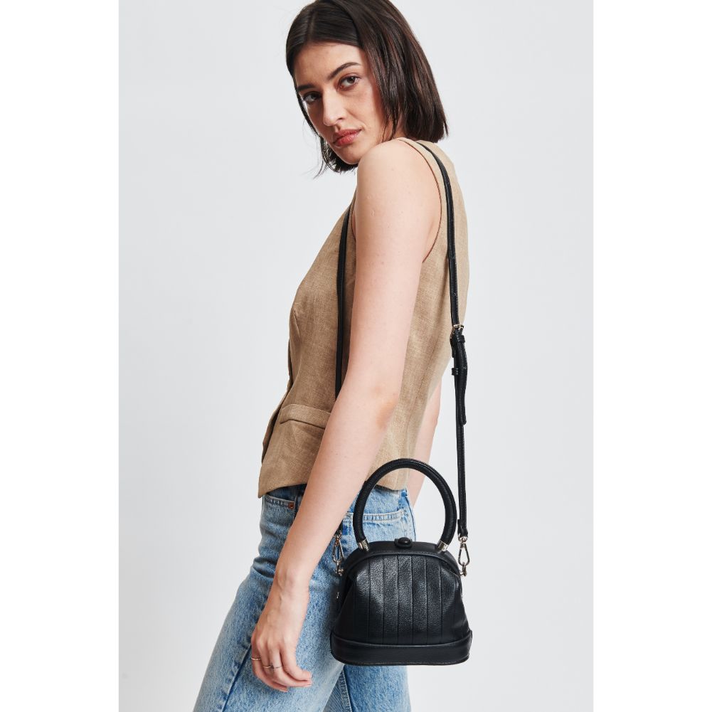 Woman wearing Black Sol and Selene Charmaine Crossbody 842017131274 View 4 | Black