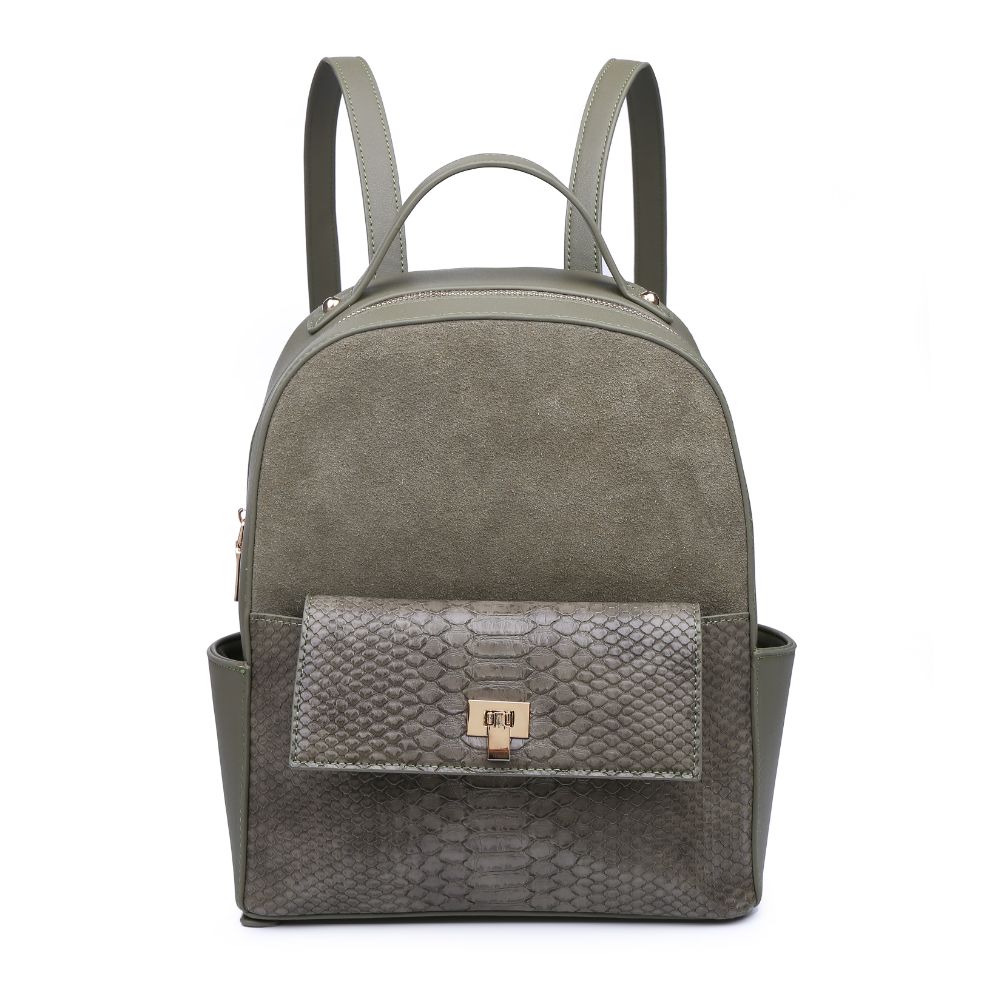 Product Image of Moda Luxe Reilley Backpack 842017121688 View 1 | Olive