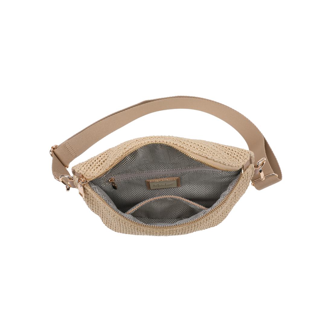 Product Image of Moda Luxe Gizelle - Large Checker Belt Bag 842017141037 View 4 | Natural