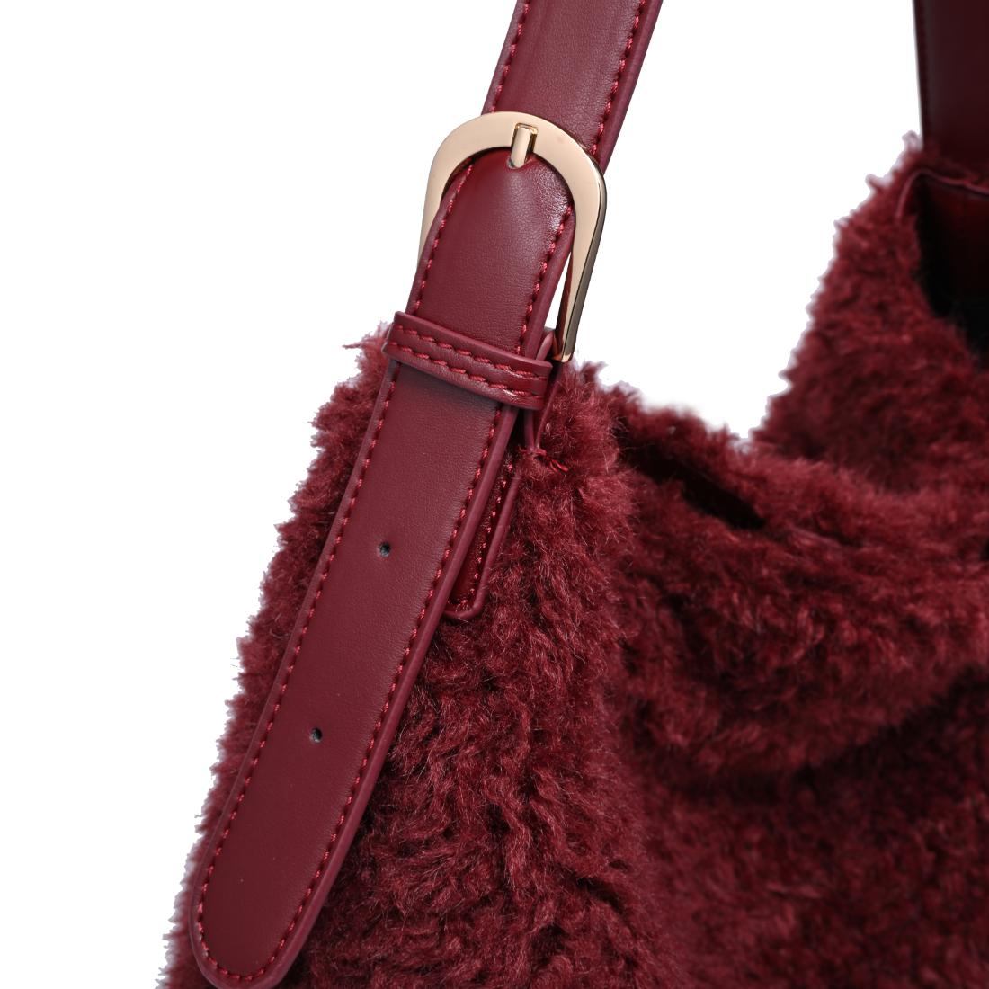 Moda Luxe Neve Sherpa Tote 842017142447 View 8 | Burgundy