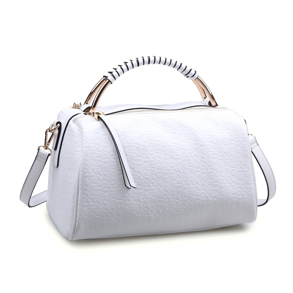 Product Image of Moda Luxe Petra Satchel 842017114222 View 2 | White