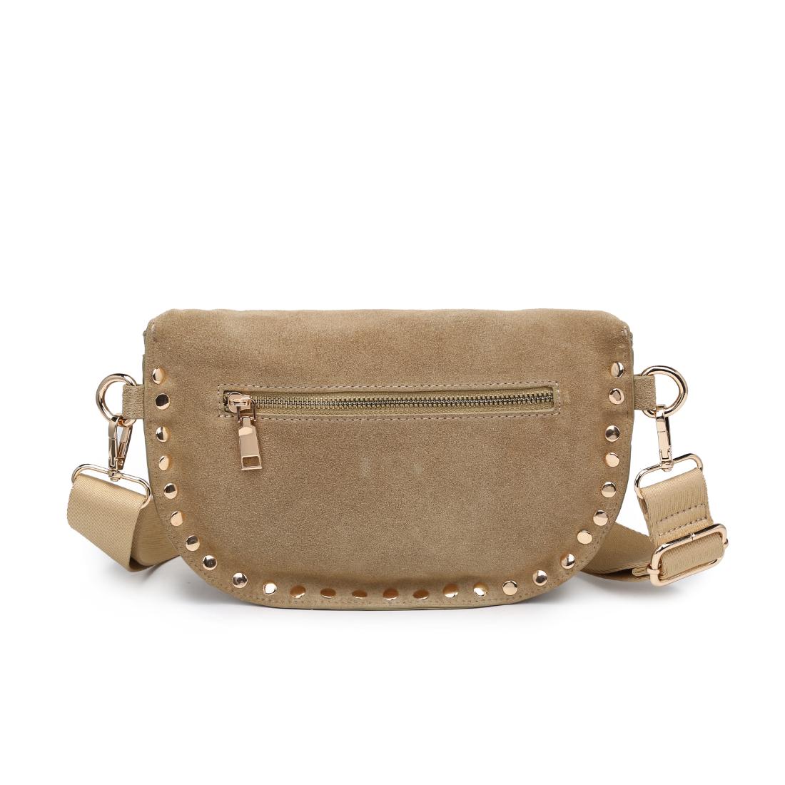 Product Image of Moda Luxe Gizelle-Suede Belt Bag 842017141471 View 3 | Custard