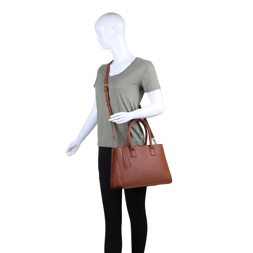 Product Image of Moda Luxe Amanda Satchel 842017116370 View 5 | Tan