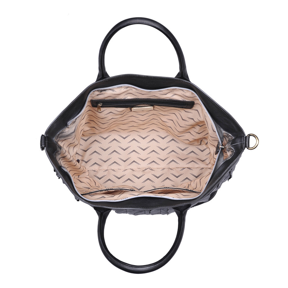 Product Image of Moda Luxe Rosa Satchel 842017119272 View 4 | Black