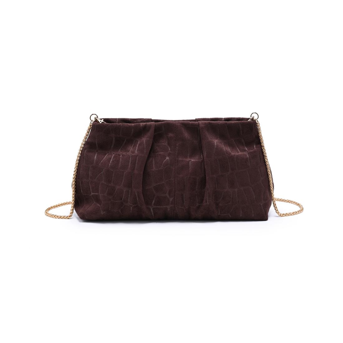 Moda Luxe Elva Croco Clutch 842017142270 View 7 | Chocolate