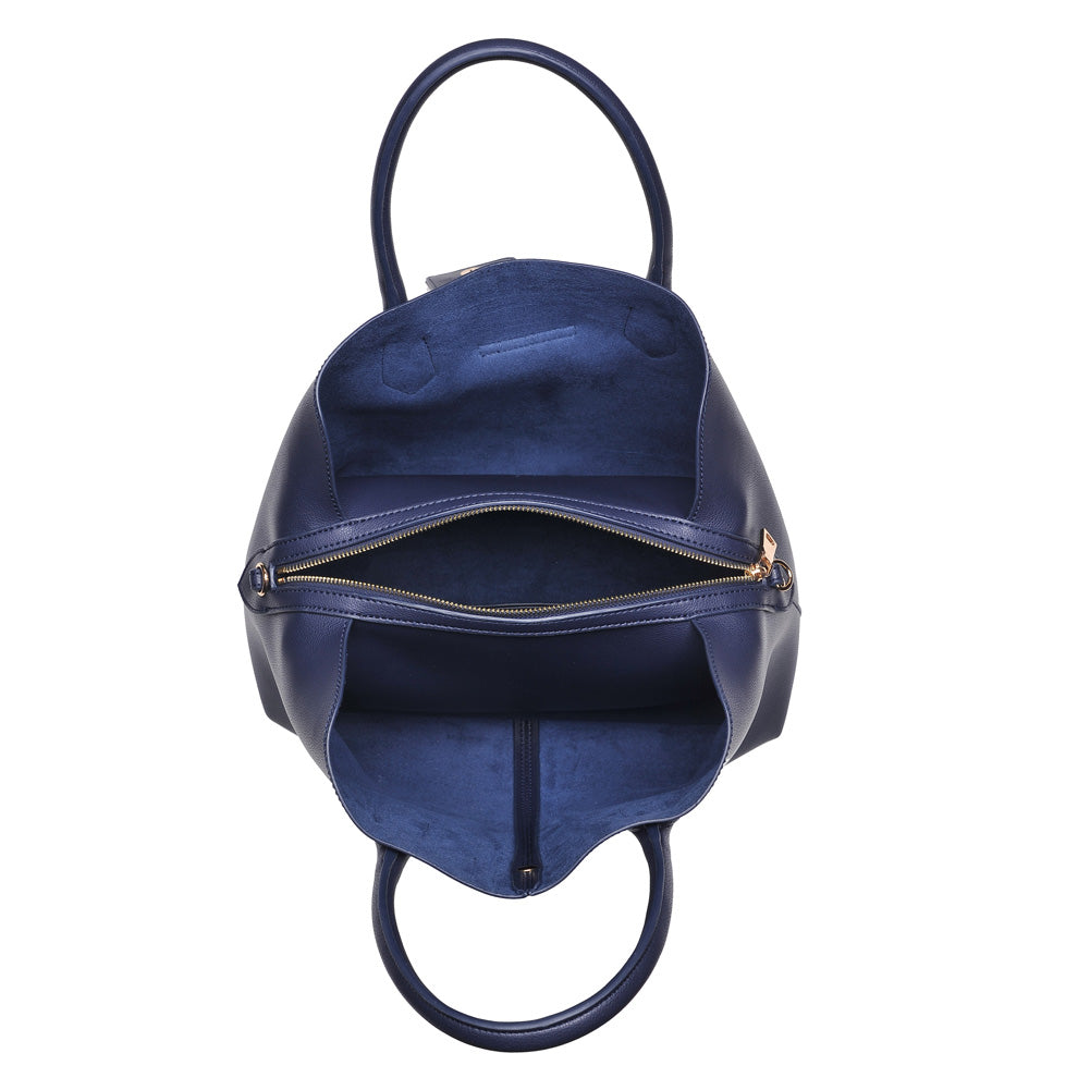 Product Image of Moda Luxe Bianca Satchel 842017116790 View 4 | Navy