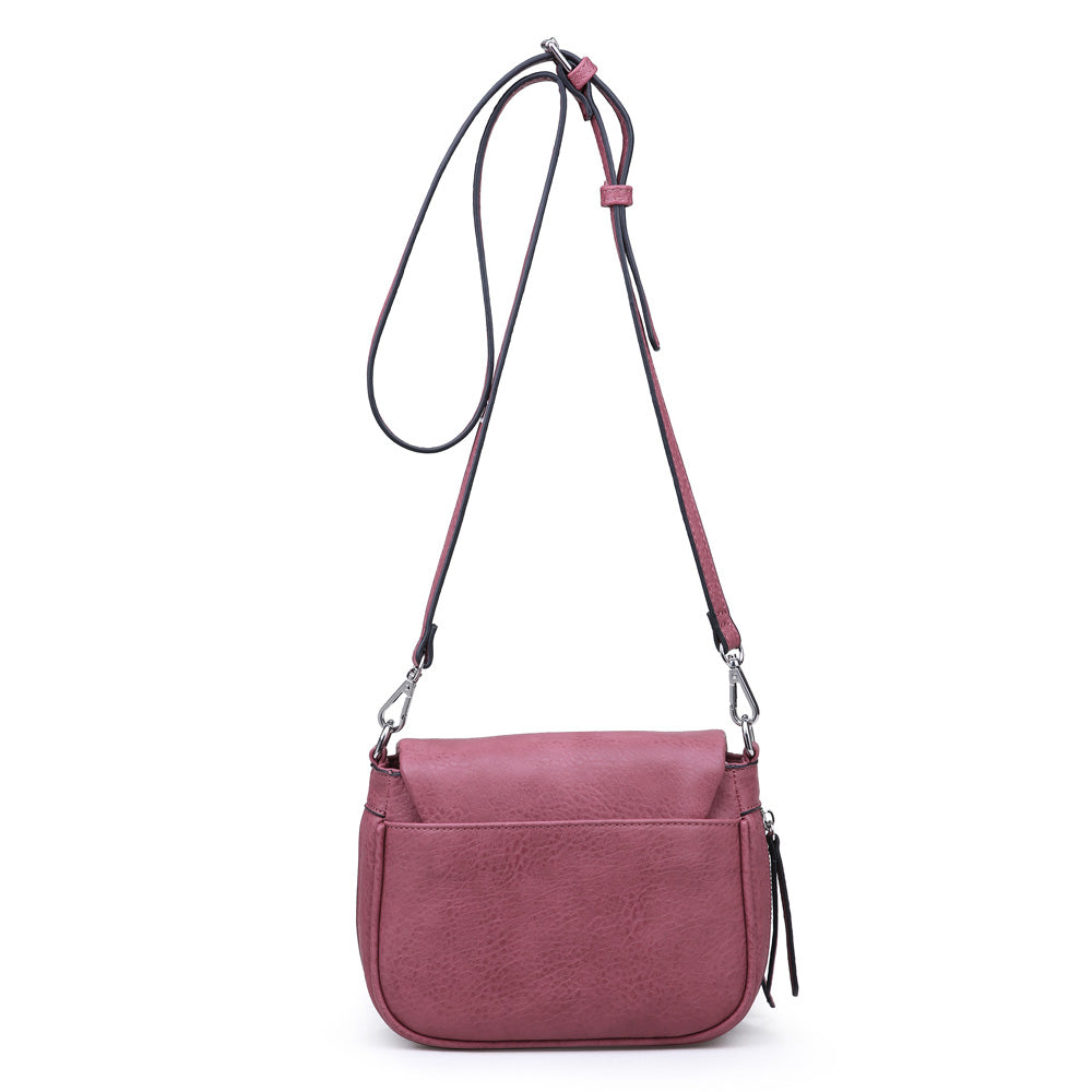 Woman wearing Mauve Moda Luxe Diva Crossbody 842017114895 View 7 | Mauve