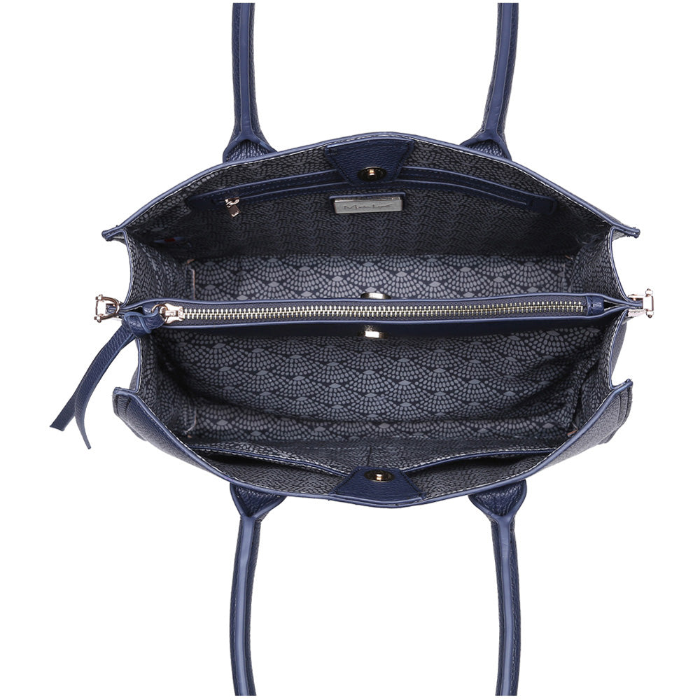 Product Image of Moda Luxe Amanda Satchel 842017116387 View 4 | Midnight Blue