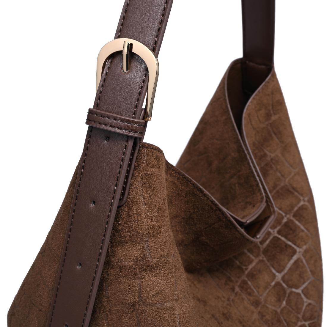 Moda Luxe Neve Croco Tote 842017142430 View 8 | Chocolate