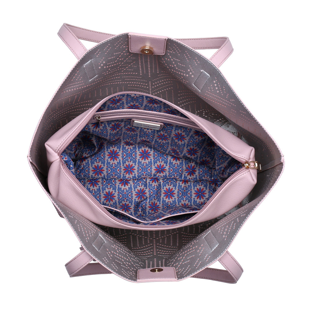 Product Image of Moda Luxe Wanderlust Tote 842017110965 View 4 | Blush