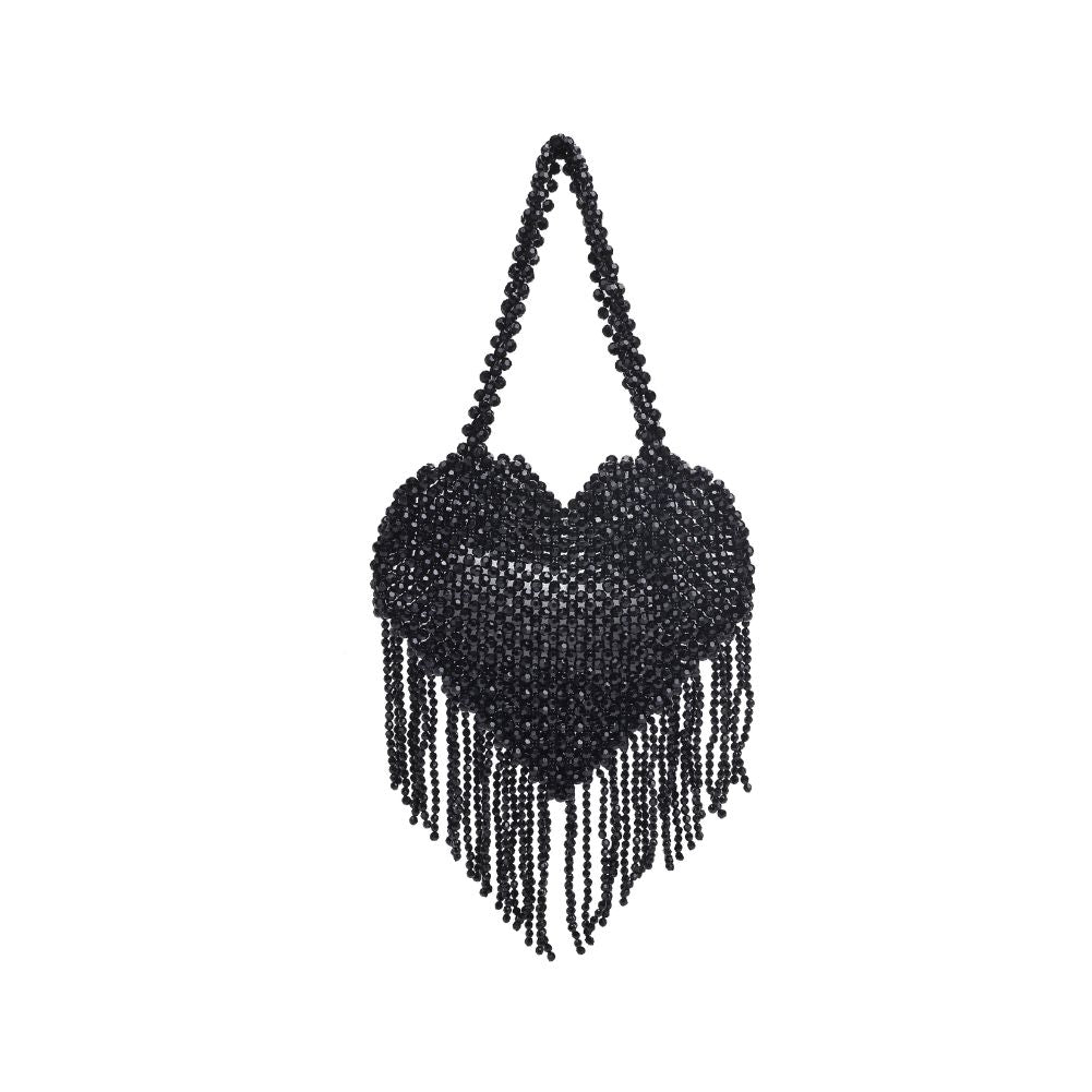 Woman wearing Black Moda Luxe Valeria Evening Bag 842017133957 View 7 | Black