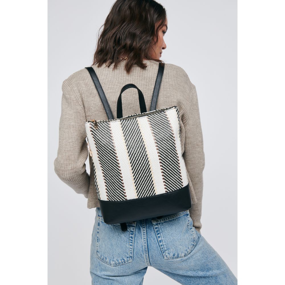 Woman wearing Black Sol and Selene Elina Backpack 842017129653 View 1 | Black