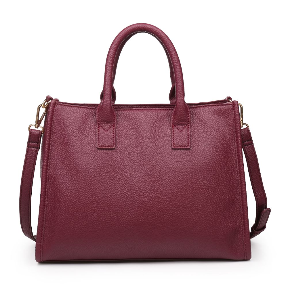 Product Image of Moda Luxe Bridgette Satchel 842017120902 View 3 | Merlot