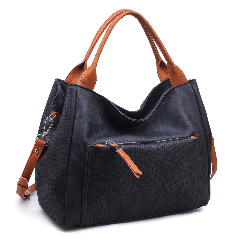 Product Image of Moda Luxe Mika Satchel 842017105688 View 2 | Black