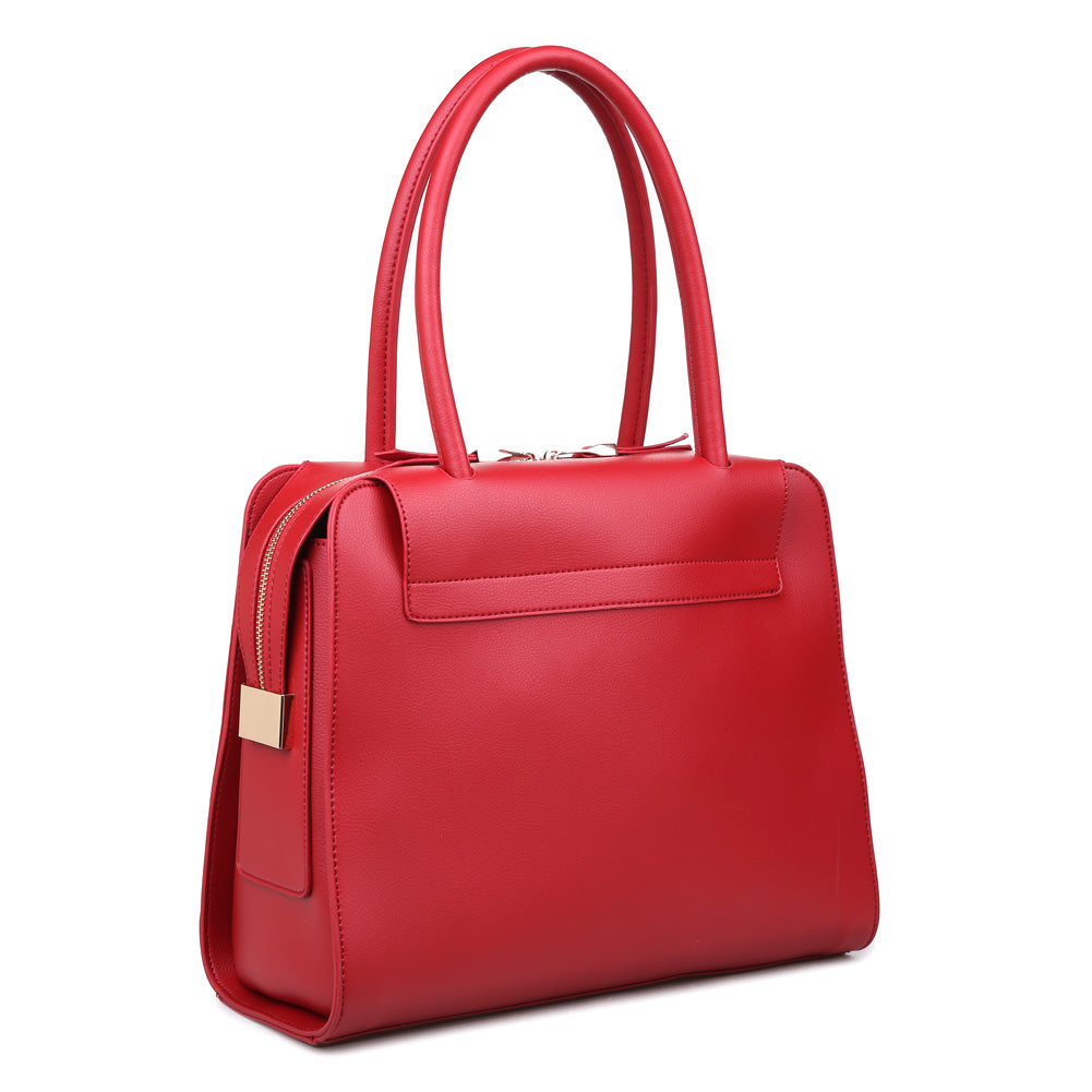 Product Image of Moda Luxe Juliette Satchel 842017114727 View 2 | Red
