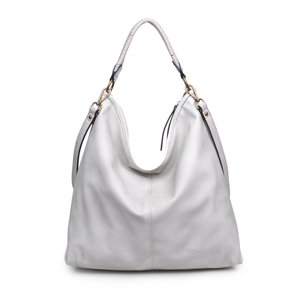 Product Image of Moda Luxe Allison Hobo 842017119265 View 3 | White