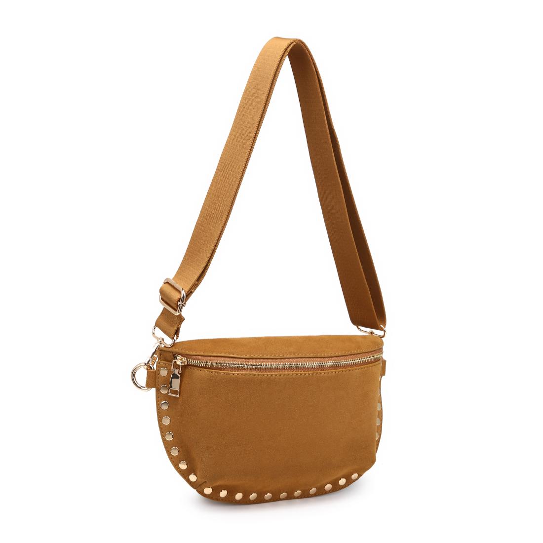 Product Image of Sol and Selene Gizelle-Suede Belt Bag 842017139676 View 6 | Tan