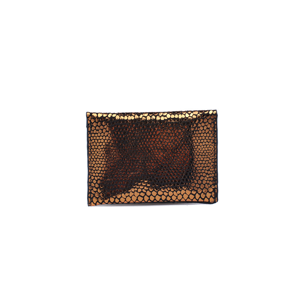 Product Image of Moda Luxe Elle Snake Wallet 842017119937 View 3 | Gold