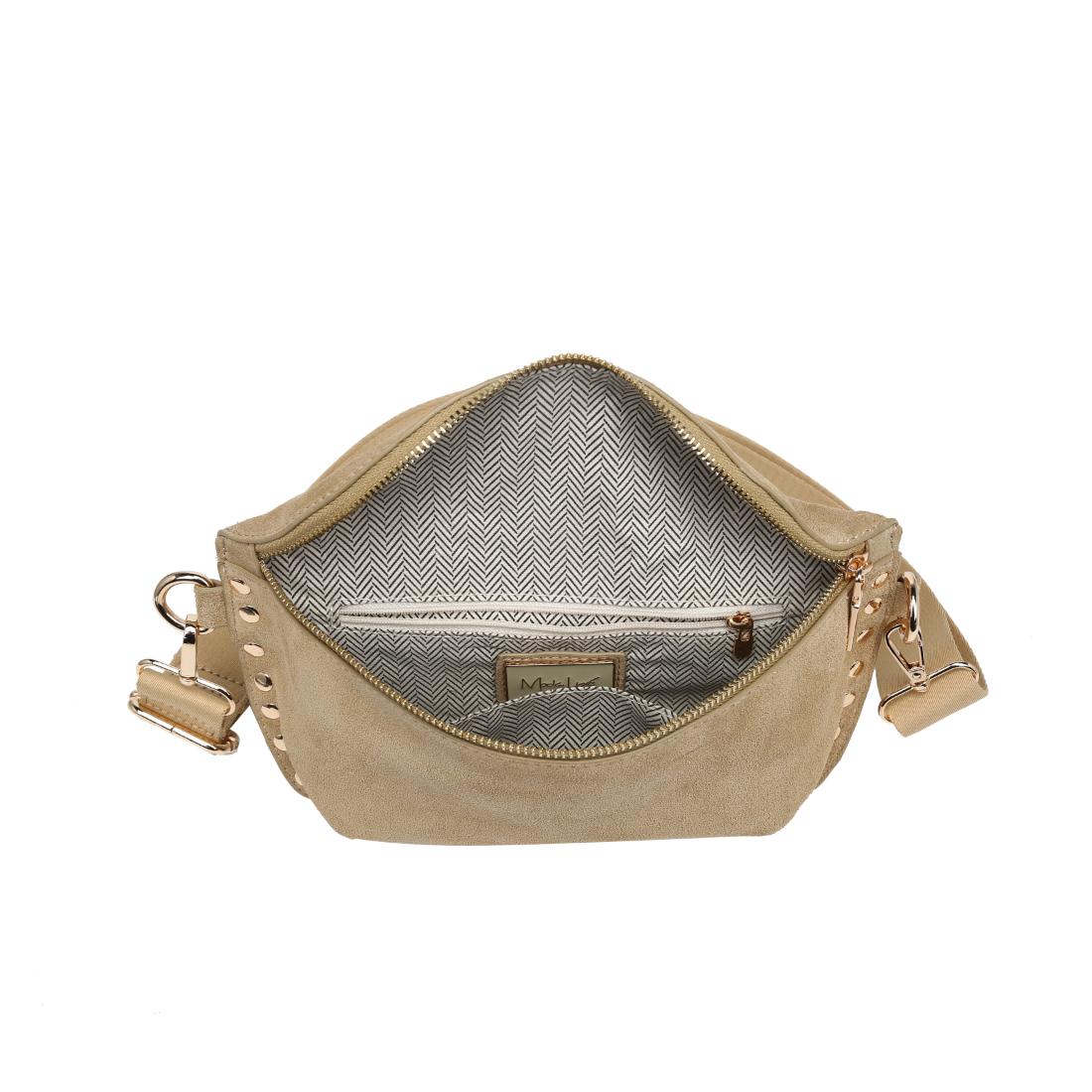 Product Image of Moda Luxe Gizelle-Suede Belt Bag 842017141471 View 4 | Custard