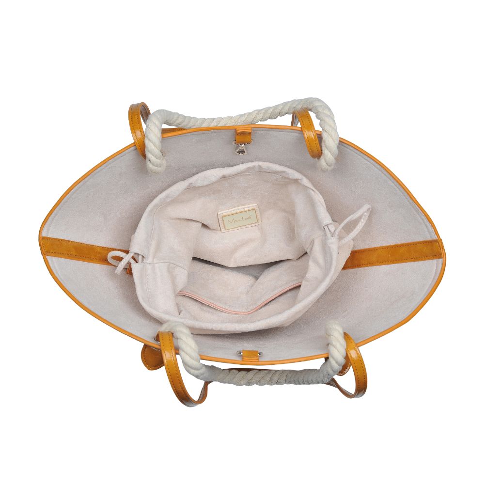 Product Image of Moda Luxe Milos Tote 842017123781 View 4 | Mustard