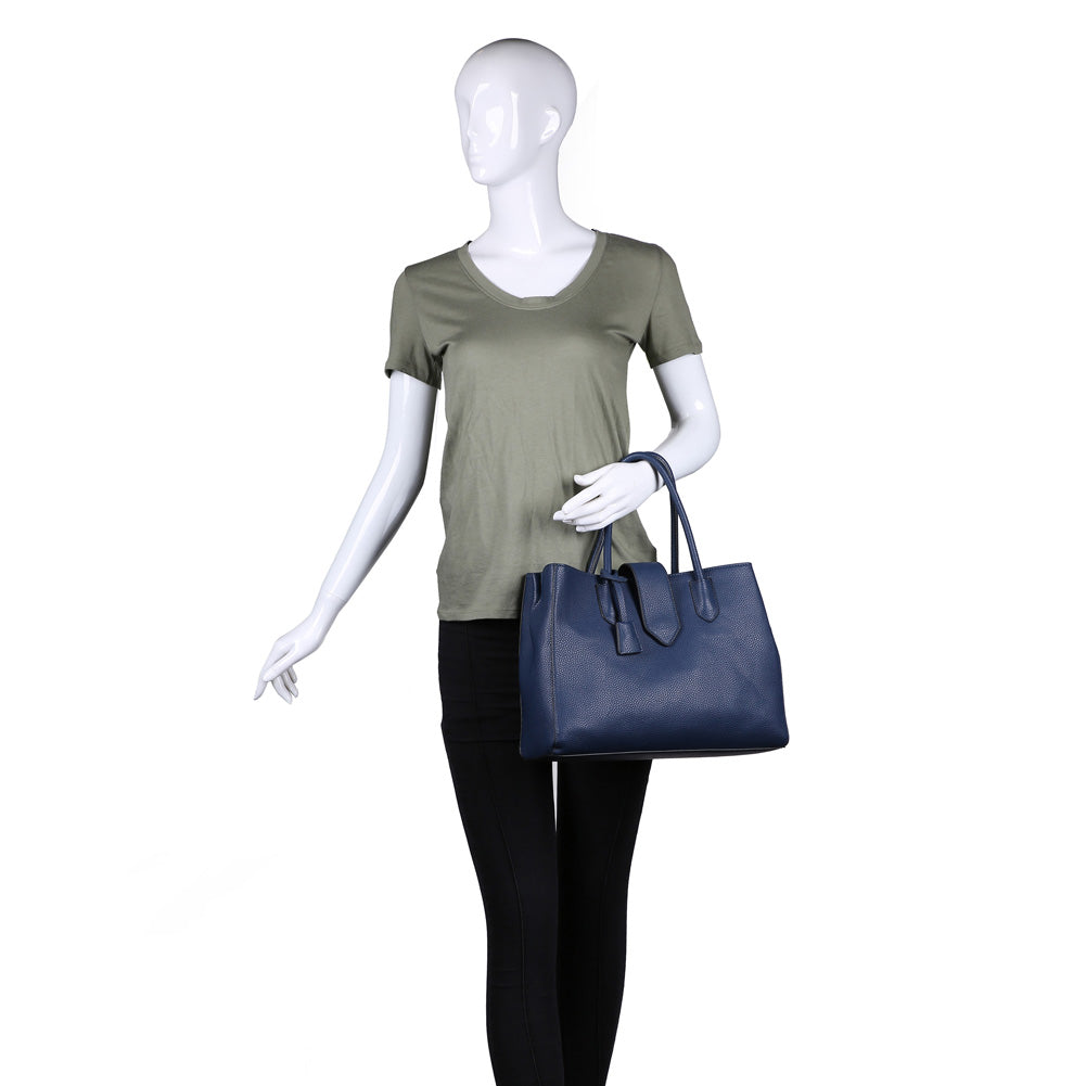 Product Image of Moda Luxe Venessa Tote 842017115977 View 5 | Navy