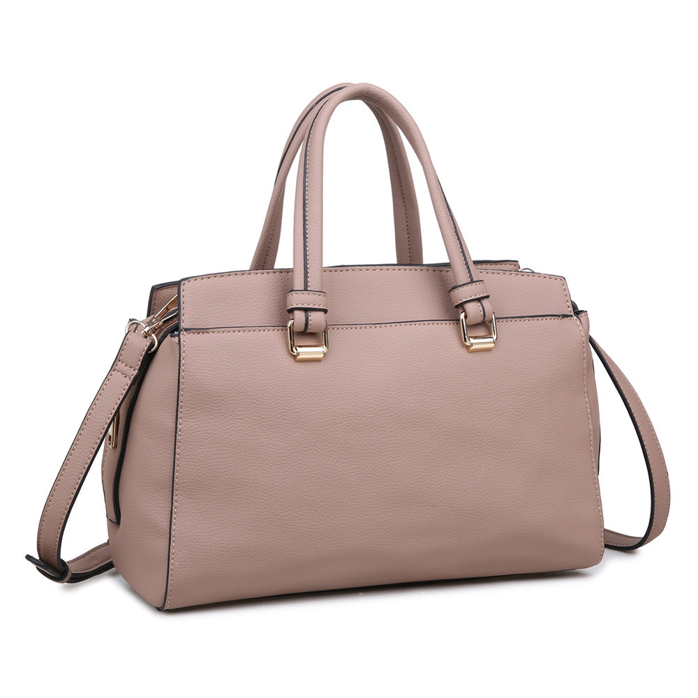 Product Image of Moda Luxe Boston Satchel 842017115724 View 2 | Natural