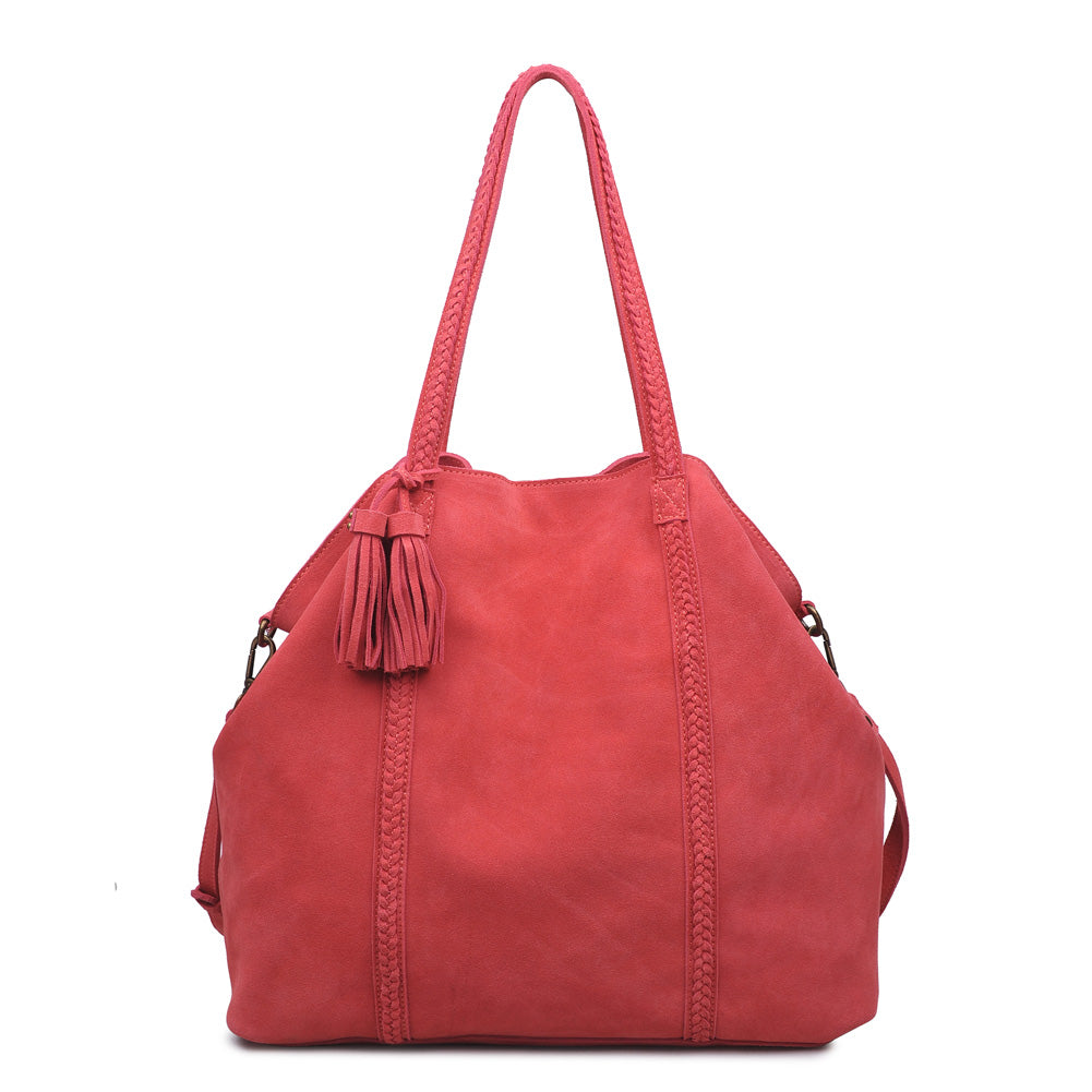 Product Image of Moda Luxe Tenzin Tote 842017104940 View 1 | Coral