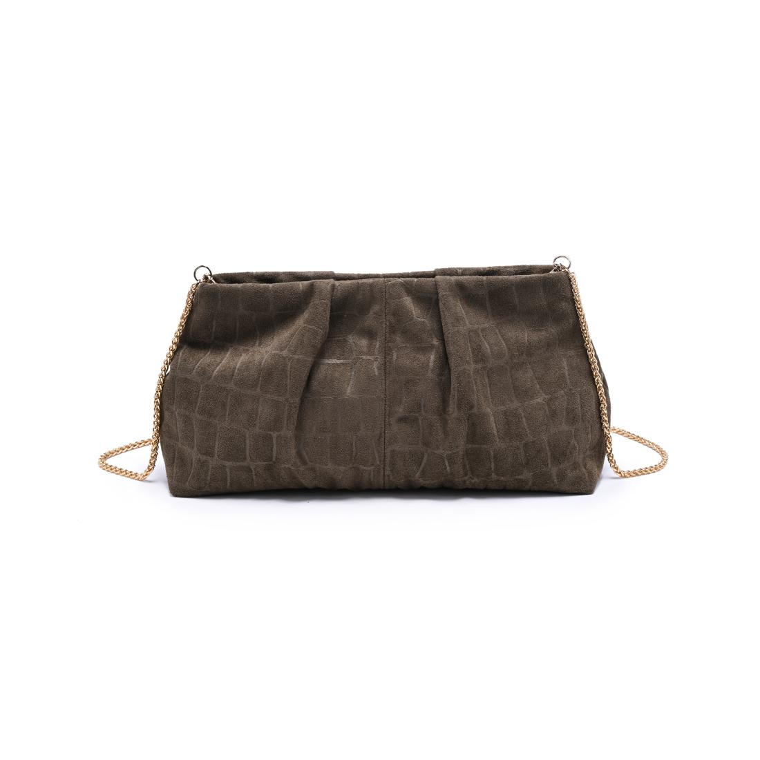 Moda Luxe Elva Croco Clutch 842017142263 View 7 | Olive
