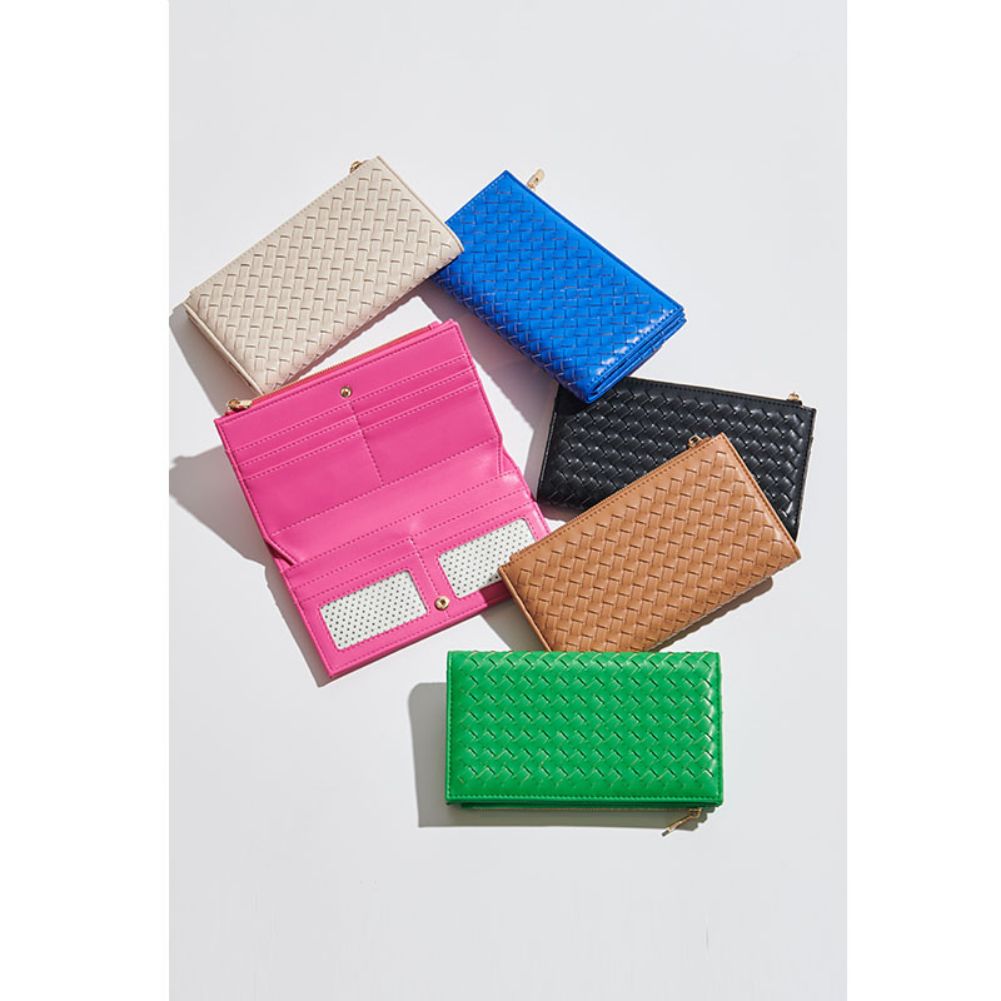Woman wearing Black Sol and Selene Thalia Wallet 842017132332 View 2 | Black