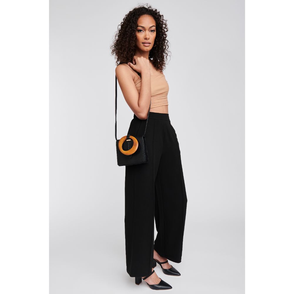 Woman wearing Black Moda Luxe Callie Crossbody 842017123903 View 4 | Black