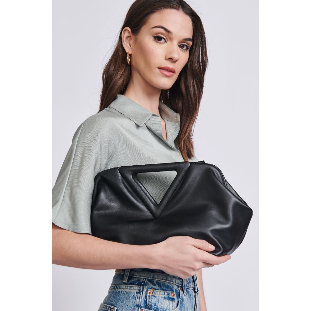 Woman wearing Black Moda Luxe Kendra Crossbody 842017129035 View 3 | Black