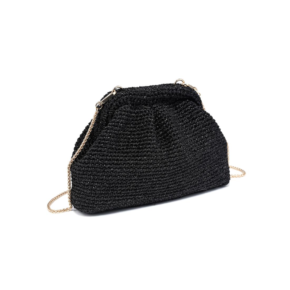 Woman wearing Black Moda Luxe Amelia Clutch 842017140979 View 6 | Black